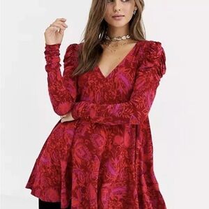 Free people lover pop tunic top